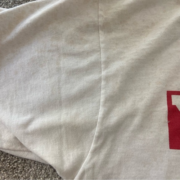 Steve Yzerman Detroit Red Wings Vintage 1988 Hanes Tee Paper Thin White Large - Picture 6 of 8